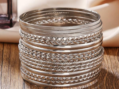 Silver Bangles Bracelets