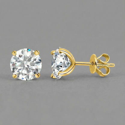 0.2-2Ct Moissanite Stud Earrings | Unisex