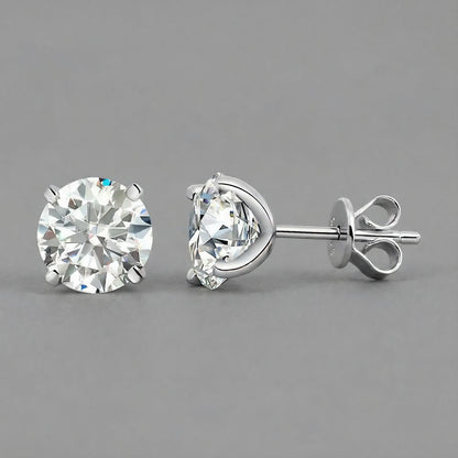 0.2-2Ct Moissanite Stud Earrings | Unisex