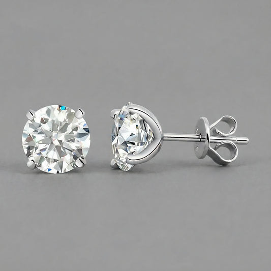 0.2-2Ct Moissanite Stud Earrings | Unisex