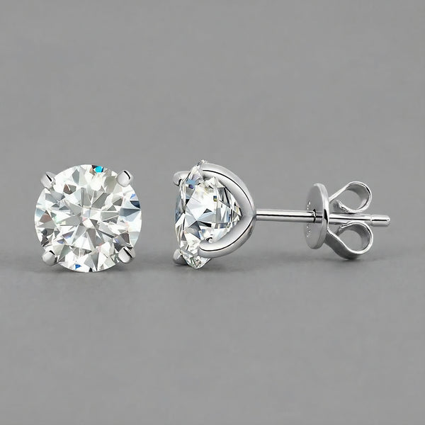 0.2-2Ct Moissanite Stud Earrings | Unisex