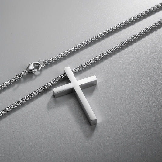 Stainless Steel Cross Pendant Necklace | Unisex