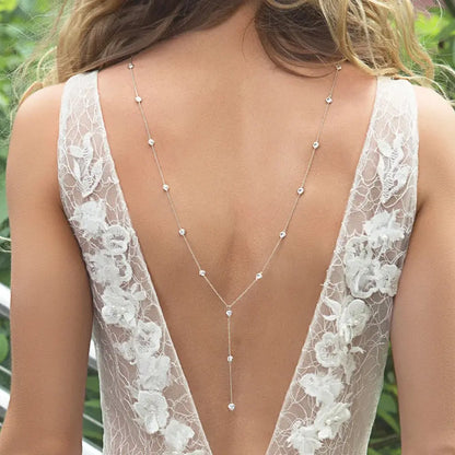 Double Layer Back Chain Necklace