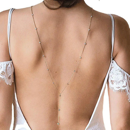 Double Layer Back Chain Necklace