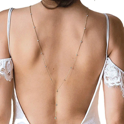 Double Layer Back Chain Necklace